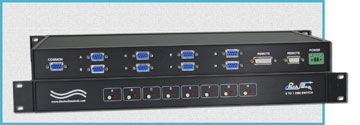 Model 7301 8-to-1 DB9 Switch with Contact Closure and RS232 Serial Remotes